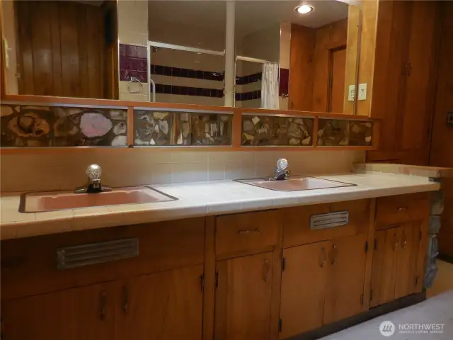 Notice the Custom Med Cabinet built in...