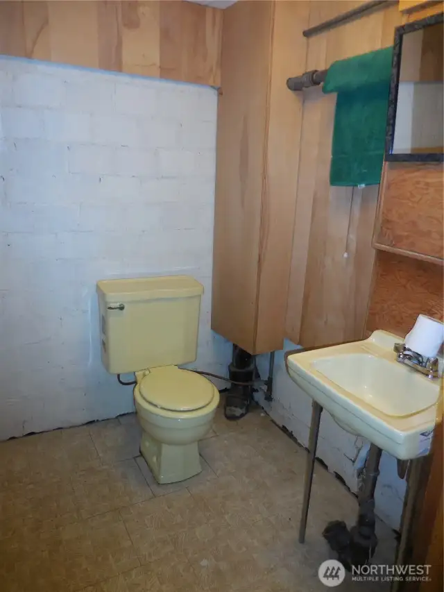 3/4 Bathroom Downstairs, Concrete Shower is not hooked up