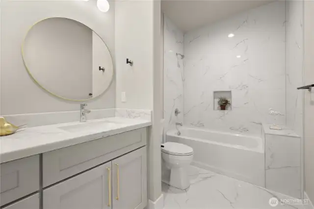 all-tiled tub