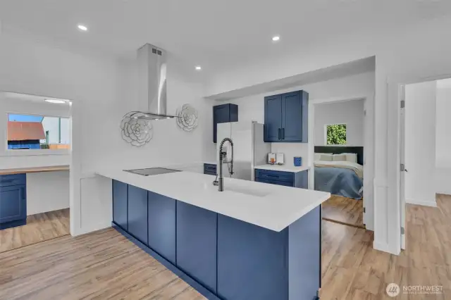 Laundry room off the living area