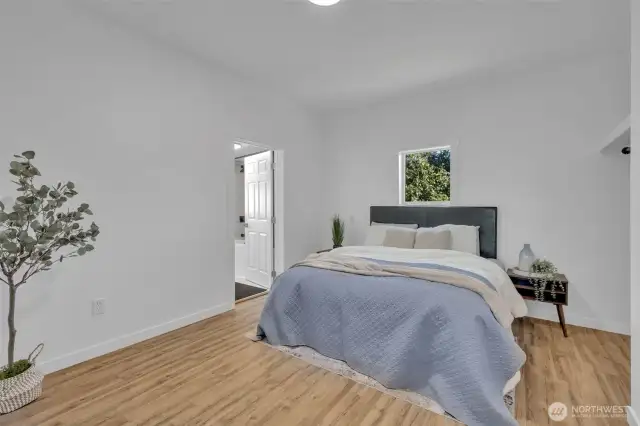 Primary bedroom with its own primary bathroom!