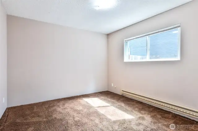 bedroom 4. portion of garage converted to a private bedroom/den/hobby room