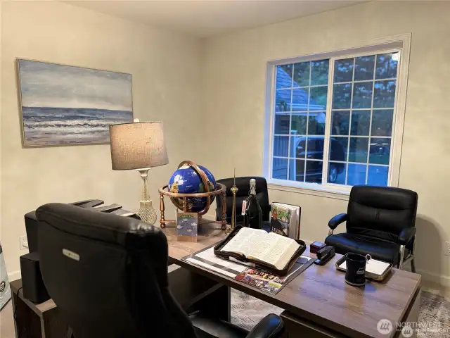 Office conveniently located near the front entry, offering a quiet and accessible workspace.