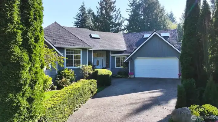 Charming equestrian 6,068 sq. ft. estate nestled on five peaceful acres - enjoy wide open space, mature landscape, and serene views in every direction.