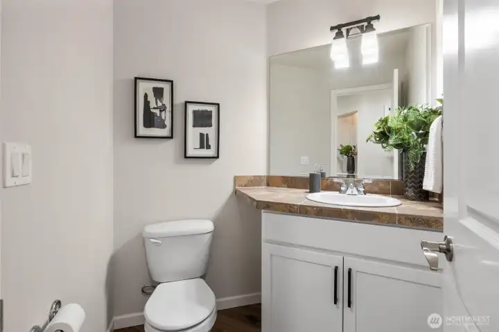 Downstair Powder Room. Professionally Staged.