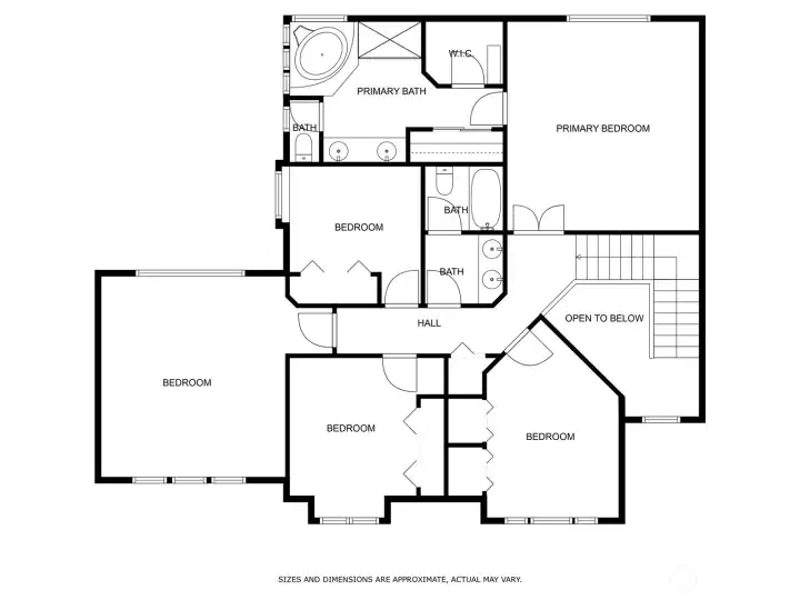 Upstairs Floorplan