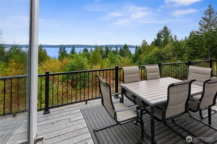 Beautiful views of the canal from the front deck