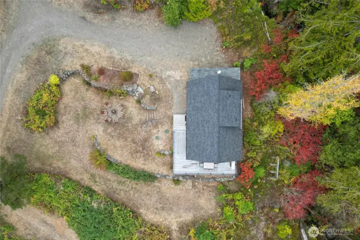 Upper house aerial view