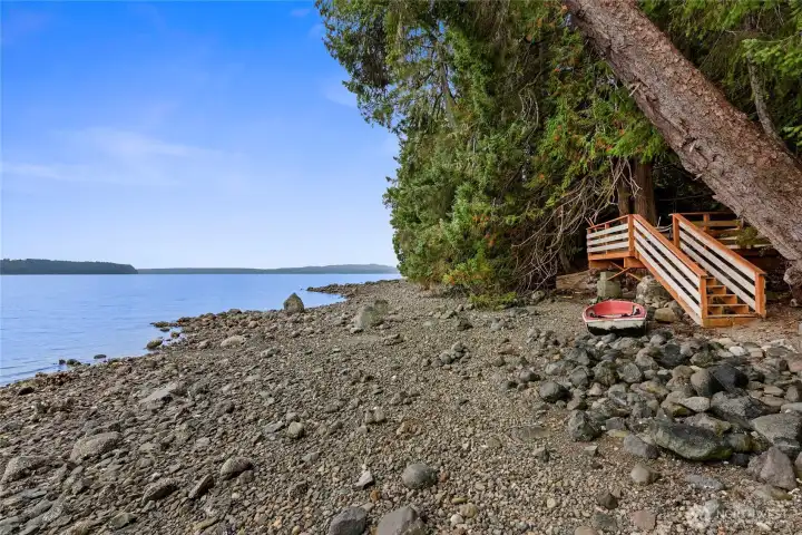 Beach and tidelands