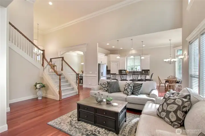 The thoughtful design combines functionality with warmth, making it a true heart-of-the-home space. Whether you're entertaining guests or enjoying a quiet evening in, this space will never grow old.