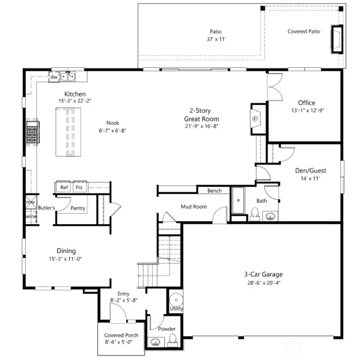 Lower Level Floor Plan