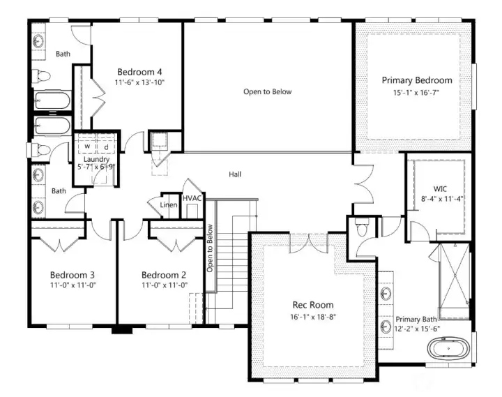 Upper Level Floor Plan