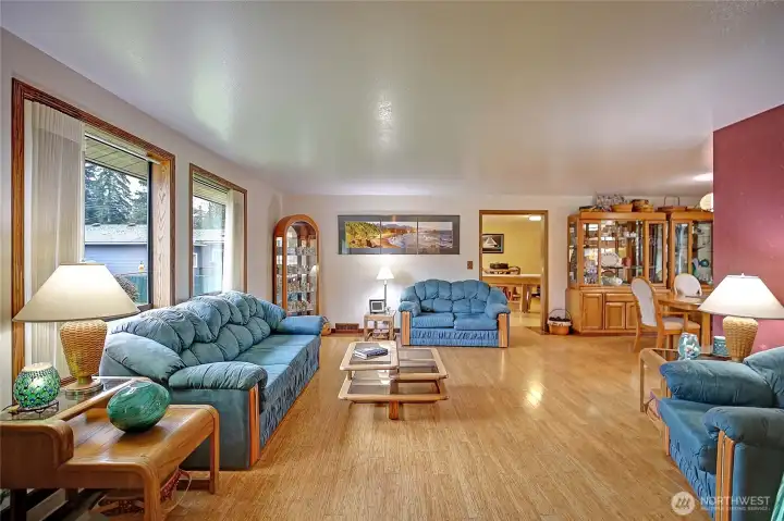 House is light and bright throughout..