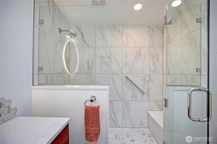 Updated primary bathroom..