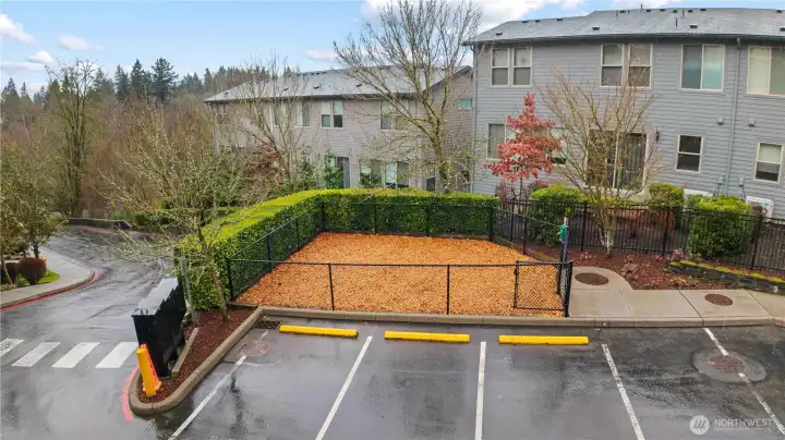 Pet friendly complex with dog park