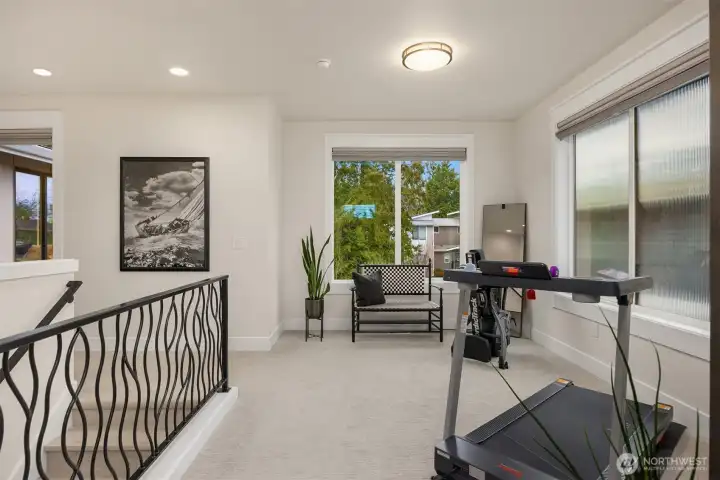 Upper level family room/flex space.