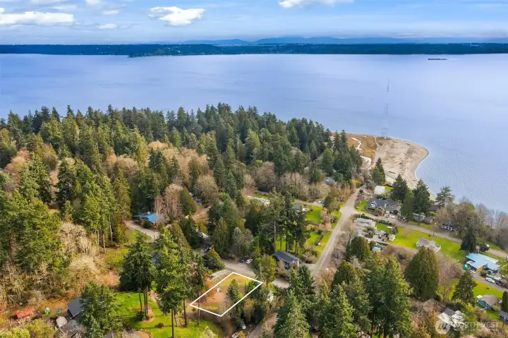 Just up the street from KVI beach - a favorite hang-out spot of the locals.