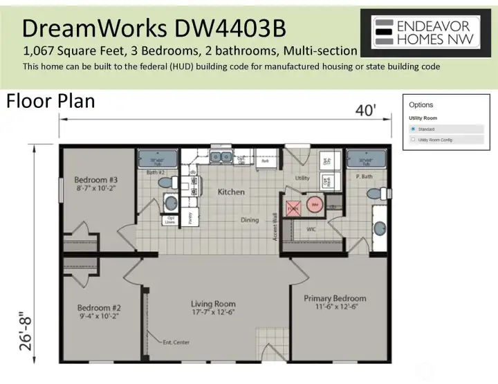 Optional floorplan