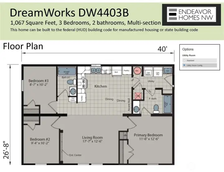 Optional floorplan