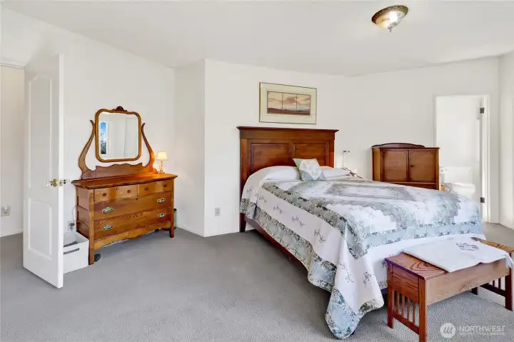 Primary Bedroom with double closets.