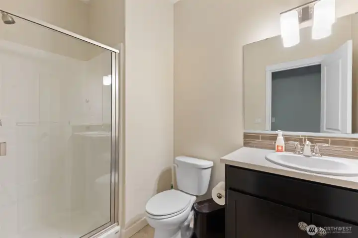 3/4 Bath on main level