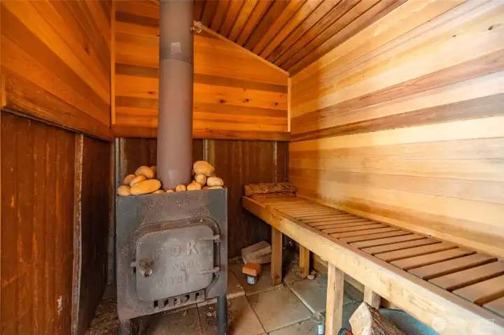 Inside Sauna