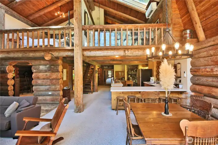 The open concept living makes this perfect for large gathering  to entertain your guests in style!