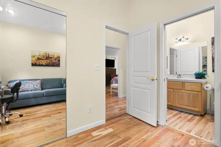 Two guest room with full bath (adjoining one bedroom).