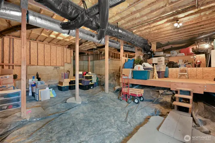 Additional storage or future usable space. Tons of potential here!