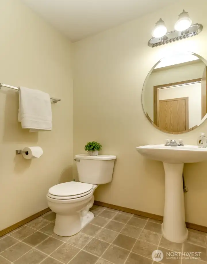 Upstairs half bathroom. Upstairs half bathroom.