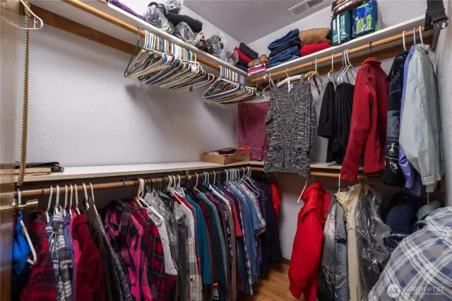 Two walk in closets.