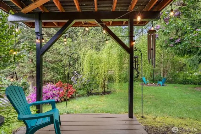 Lower back patio
