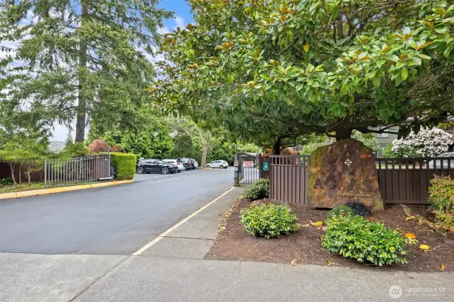 gated, secure entry to the community