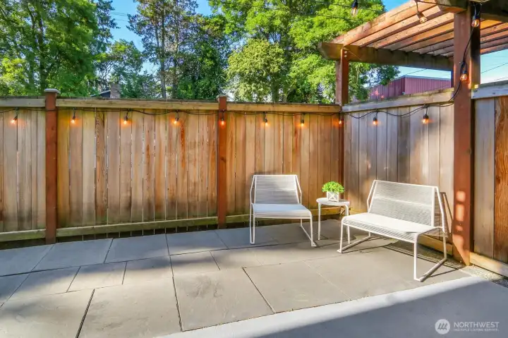 Imagine morning coffee or evening cocktails, entertaining your friends. You could even have a spectacular container garden. Possibilities are endless!