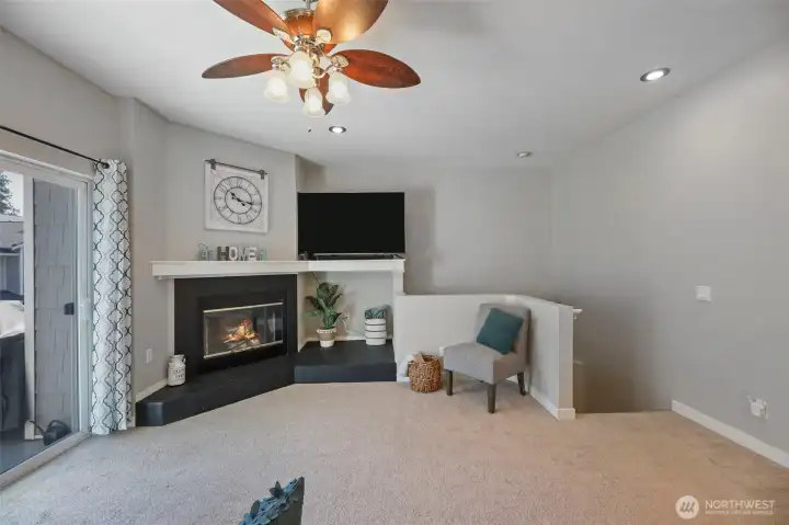 Freshly painted living space