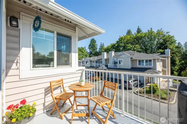 Enjoy your beautiful summer evenings out on your private deck.