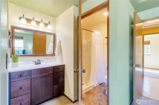 3/4 bathroom.