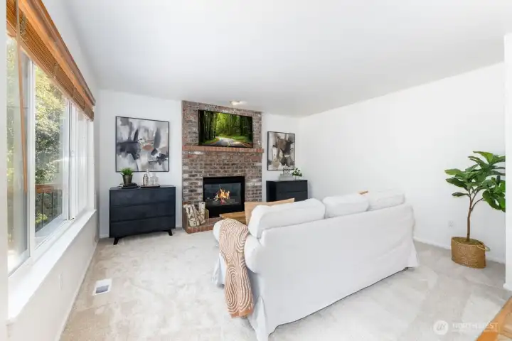 Great room w/ cozy fireplace
