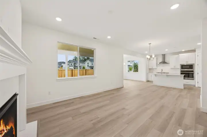 GREAT ROOM & KITCHEN - Representation of home - not actual home.