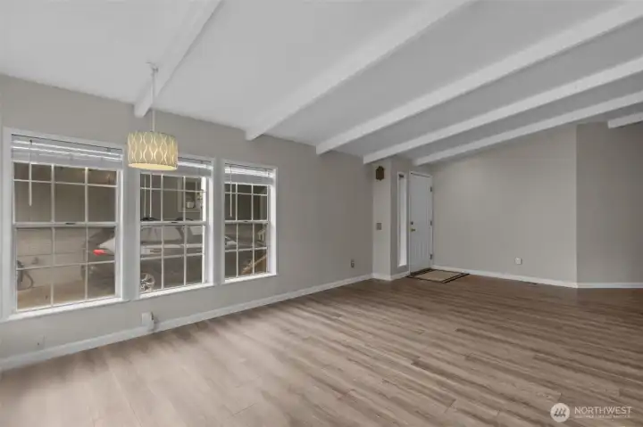 Very open space concept upon entry.