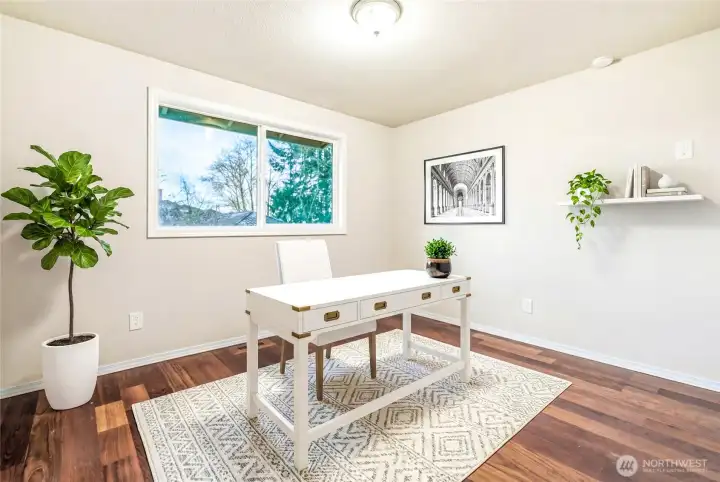Office/bedroom on Main Level. Virtually Staged.