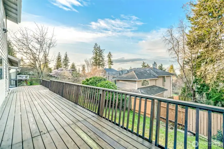 Expansive Deck with Sound View.