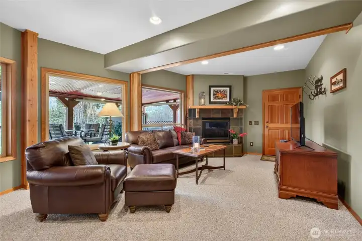 Lovely Lower Lever Family Room