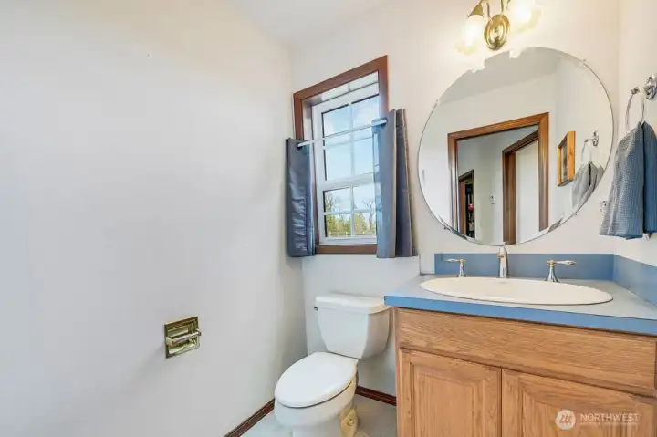 Half bath off kitchen and the Butlers kitchen.