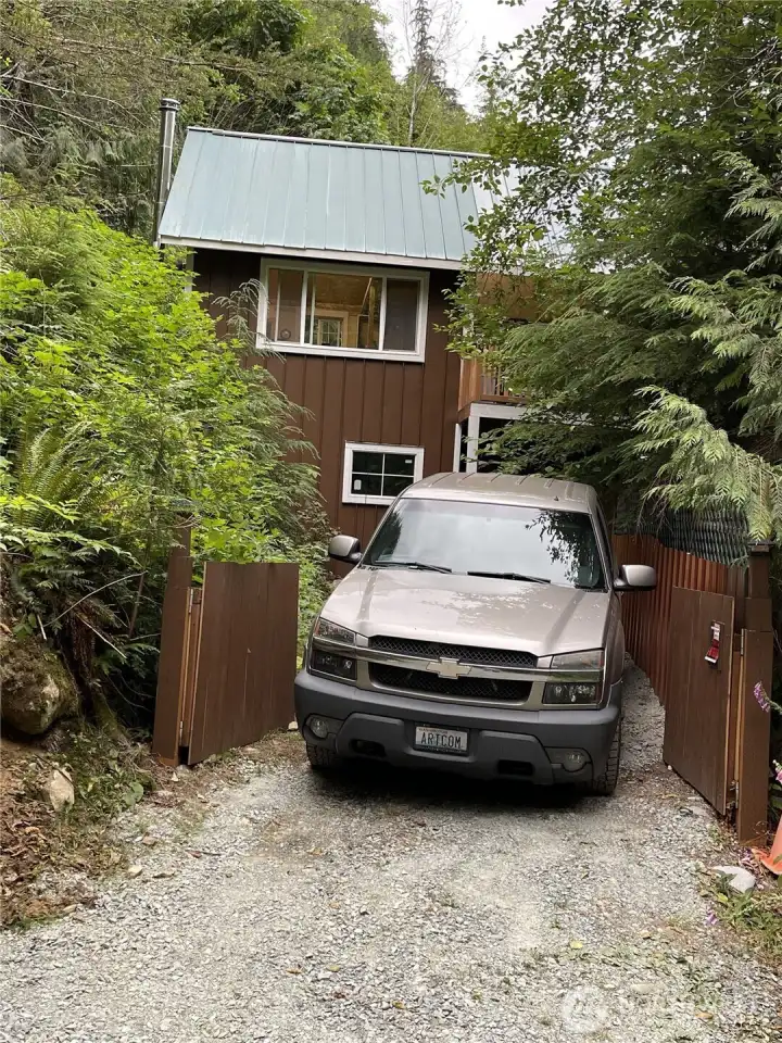 Driveway able to fit full size pick up truck