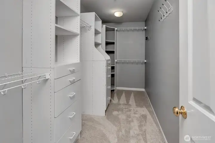 Primary closet