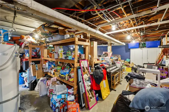 Large unfinished basement