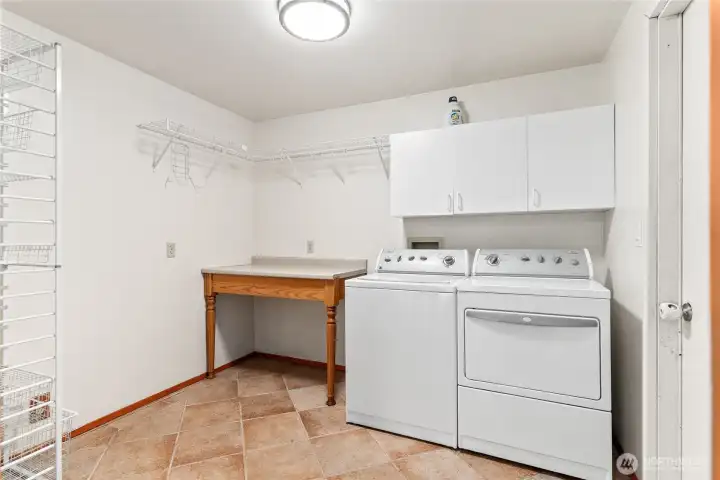 Utility room/Mudroom from garage.