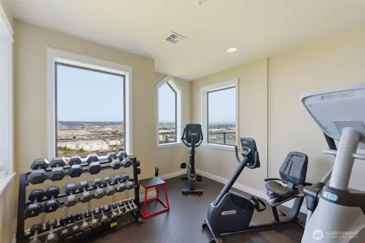 Top Floor Gym with Views! Top Floor Gym with Views!