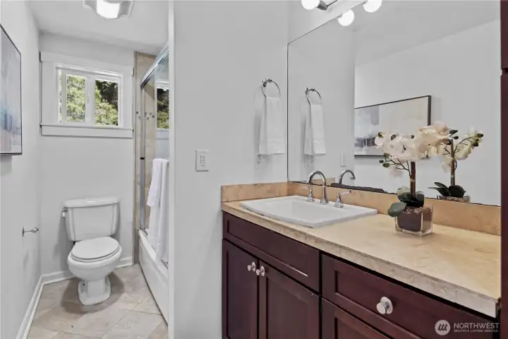 Full guest bath upstairs Full guest bath upstairs